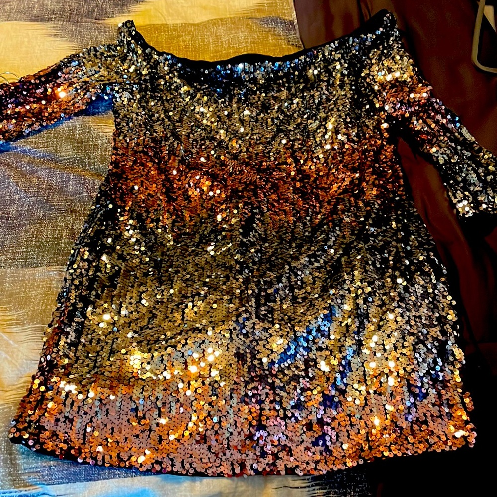 Formal dress with sequins